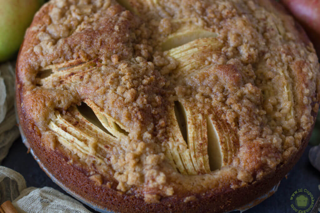 Apple Cinnamon Streusel cake | lilcupcakemonkey.com