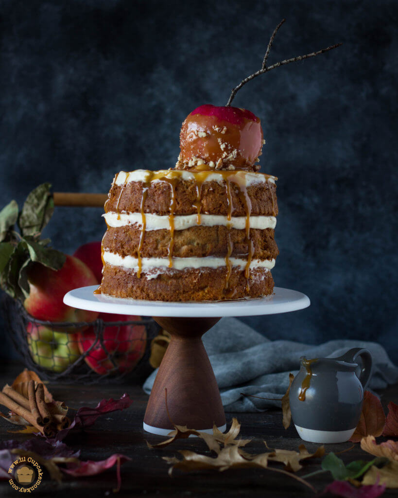 Caramel Apple cake | lilcupcakemonkey.com