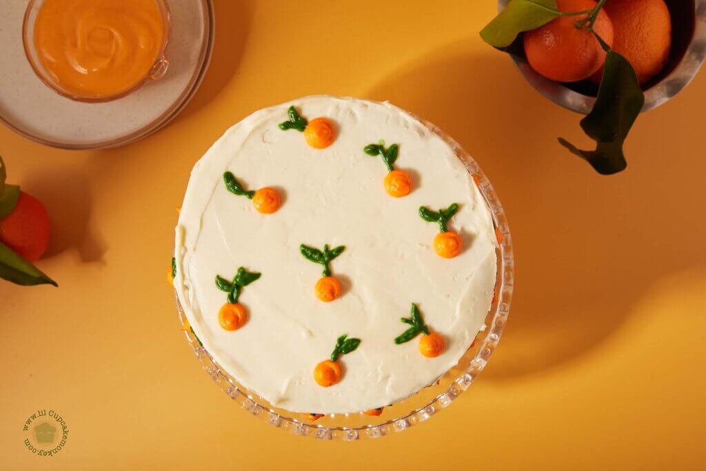 little buttercream mandarins | lilcupcakemonkey.com