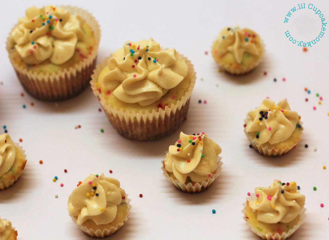 Confetti Funfetti Mini Cupcakes Confetti Funfetti Mini Cupcakes with